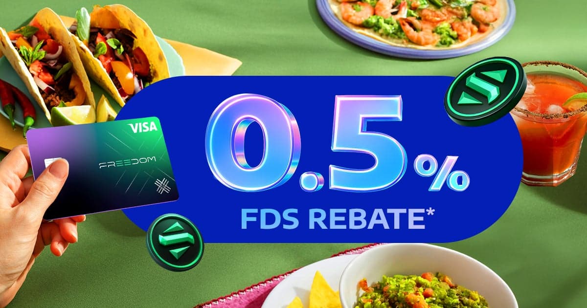 Everything you need to know about 0.5% FDS Rebate with Freedom Card