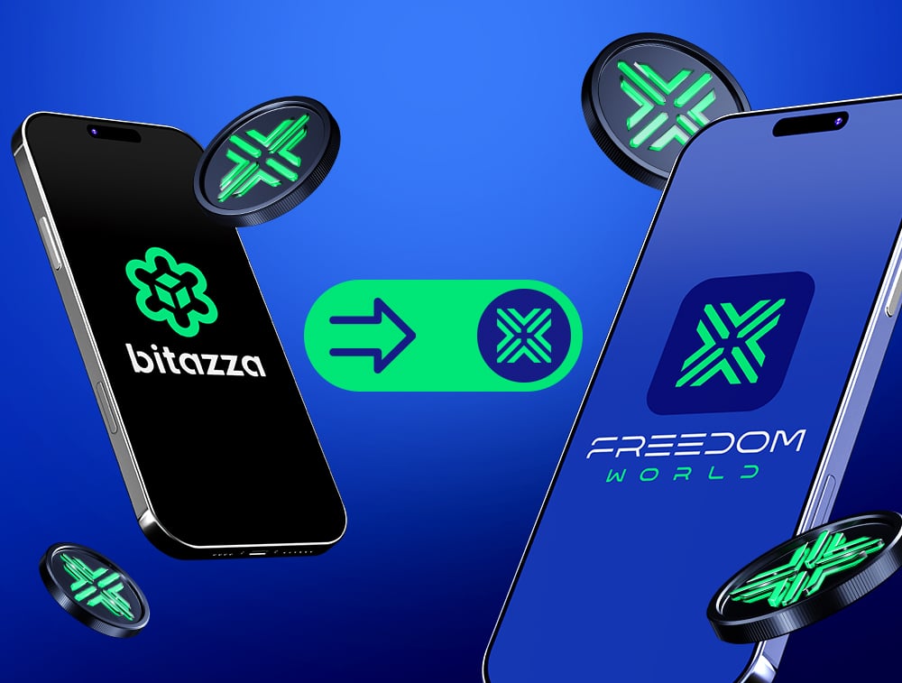How to move FDM tokens from Bitazza Global to Freedom World app with instructions on selecting FUSE network