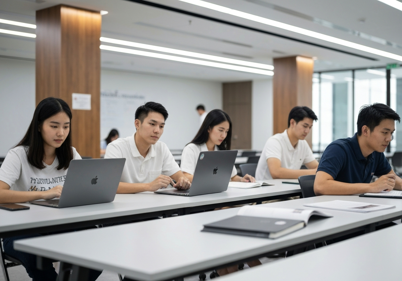 learn earn crypto free education blockchain rewards Thailand illustration