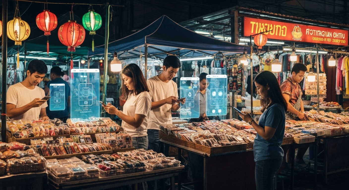 10 Ways Crypto Loyalty Is Changing Bangkok's Retail Scene - illustration